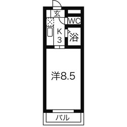 新正駅 徒歩3分 3階の物件間取画像